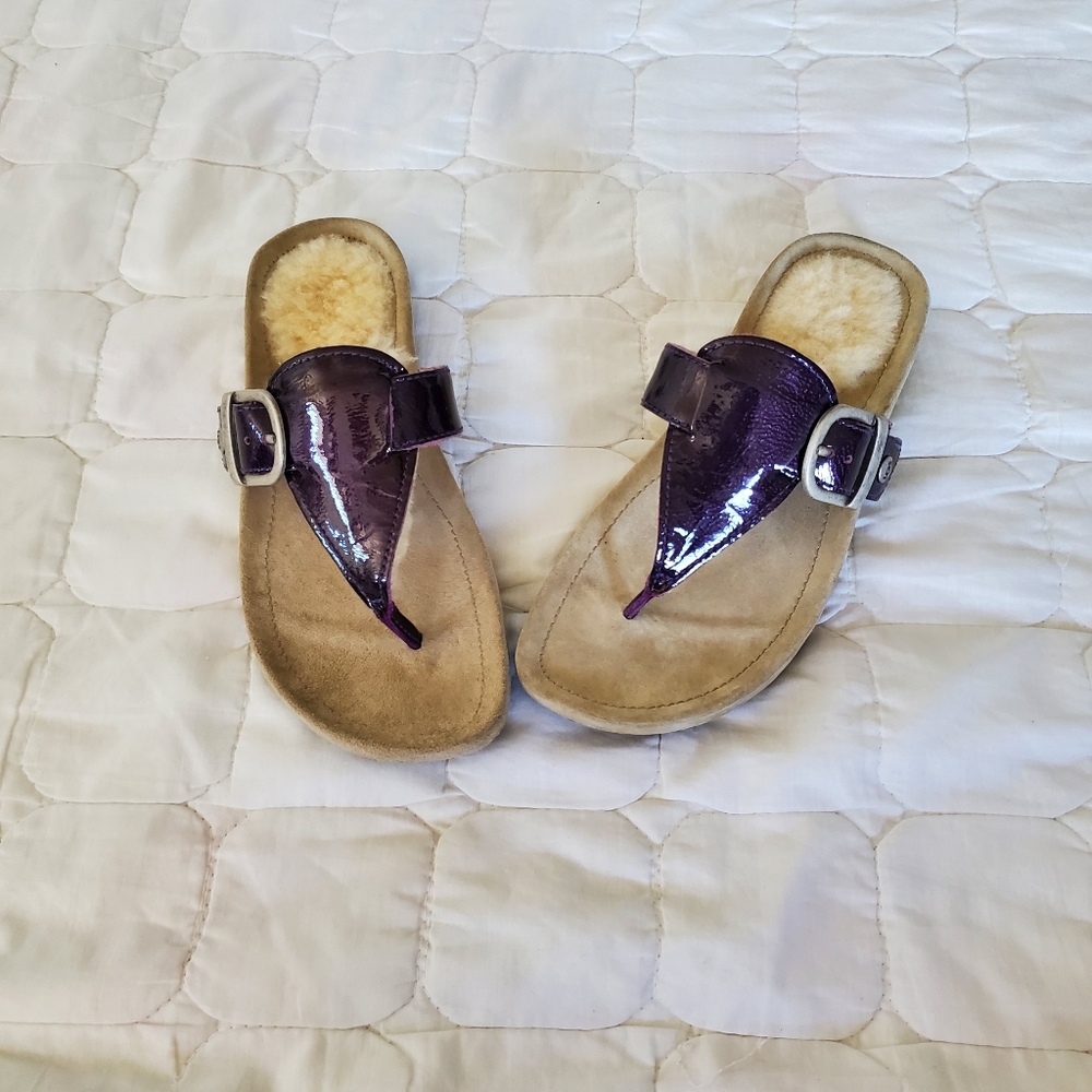 New ugg leather sandals